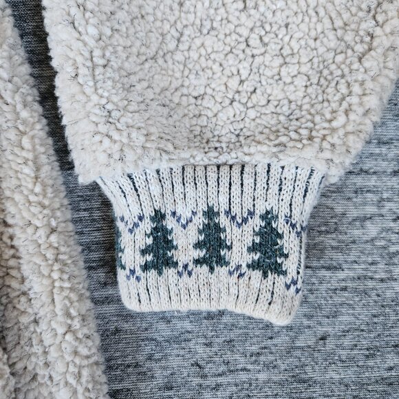 Alps Fine Womens Apparel L Moose Xmas Sweater Pullover 1/4 Zip Christmas Sherpa - Picture 4 of 9